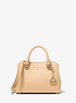 Edith Small Saffiano Leather Satchel