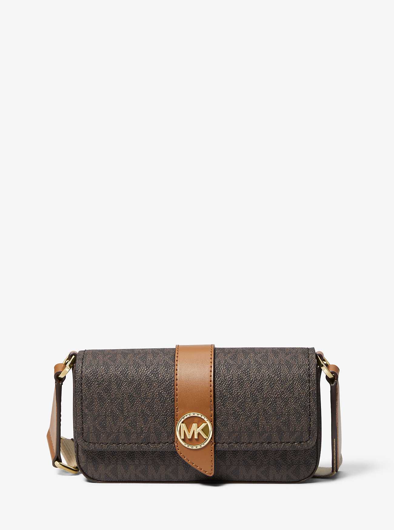 Michael Kors Greenwich Extra-Small Logo and Faux Leather Sling Crossbody  Bag -  - Victoria Tsaturyan's store