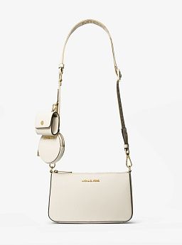 Jet Set Saffiano Leather Crossbody Bag with Case for Apple Airpods Pro®