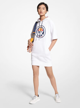 MK X ellesse Logo Organic Cotton Blend Hoodie Dress