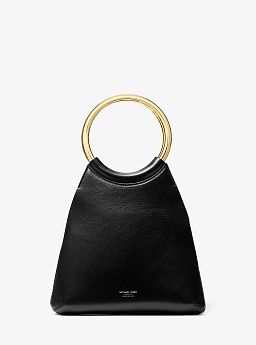 Ursula Small Leather Ring Tote Bag