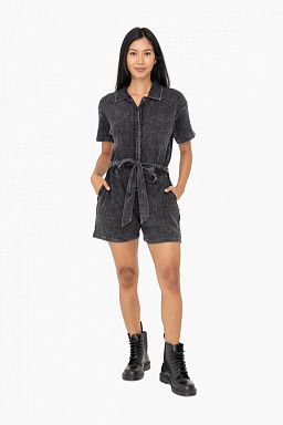 Mineral Wash Cotton Playsuit