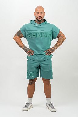 IRON & Sweatshorts green set