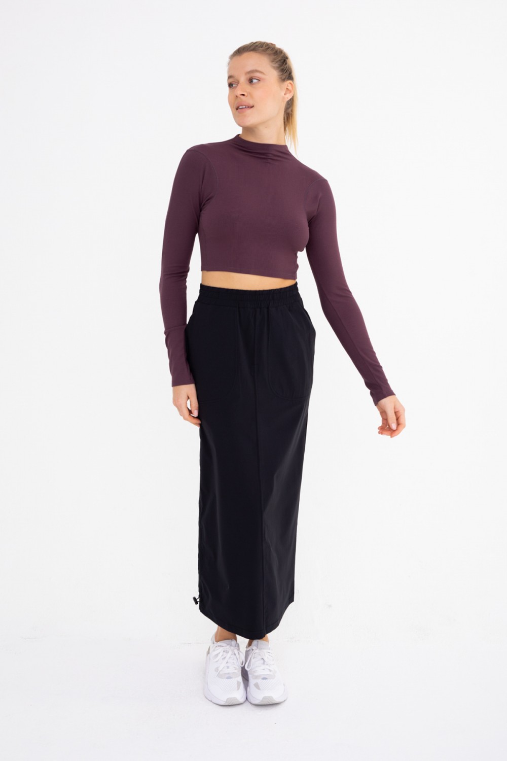 Mock Neck & Mid-Rise Adjustable set