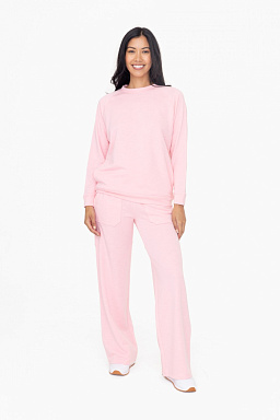 Crewneck & French candy pink set
